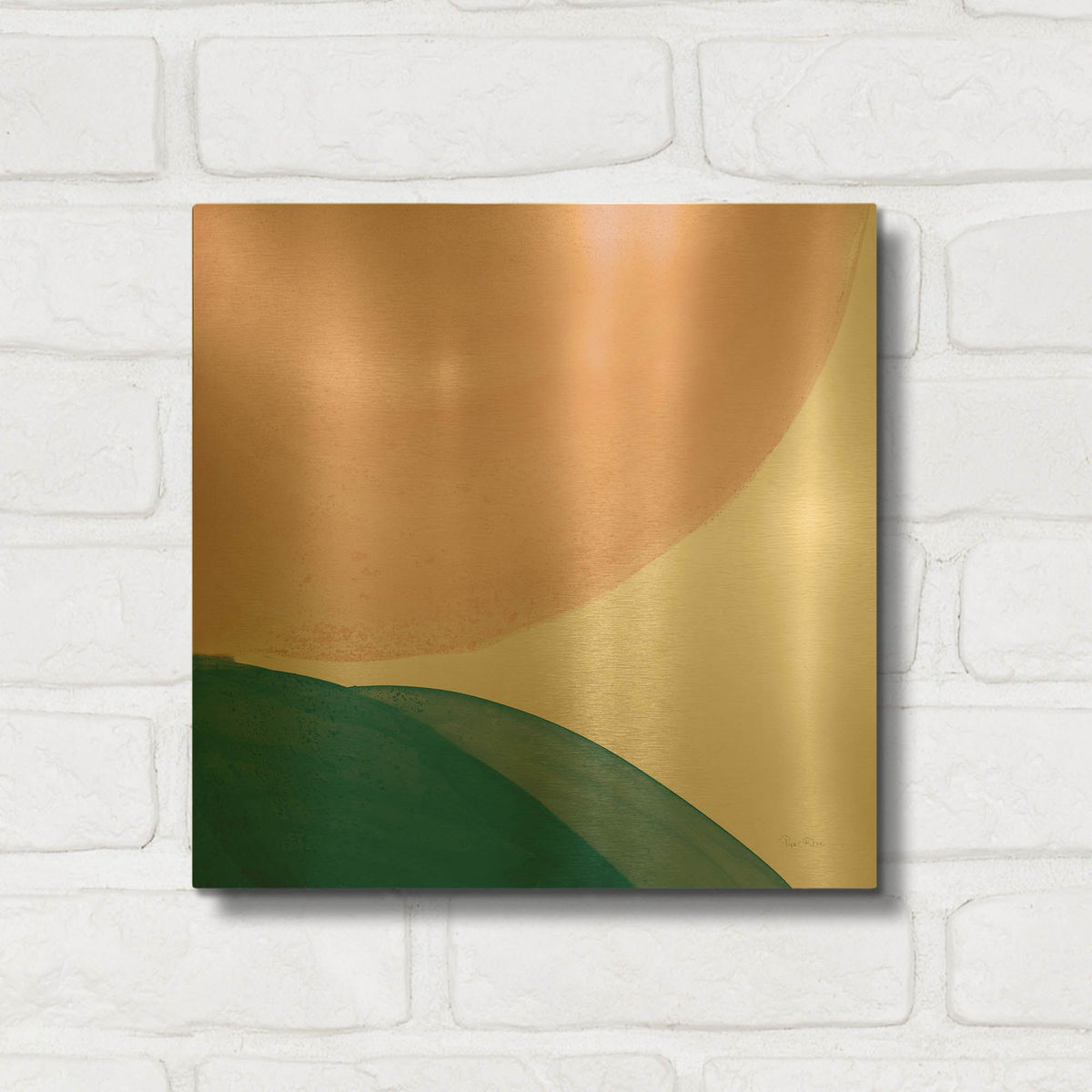 'Eventide Pools 2' By Piper Rhue Gold Metal Wall Art