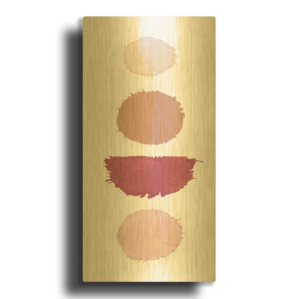 'Mesa Designs 2' By Piper Rhue Gold Metal Wall Art