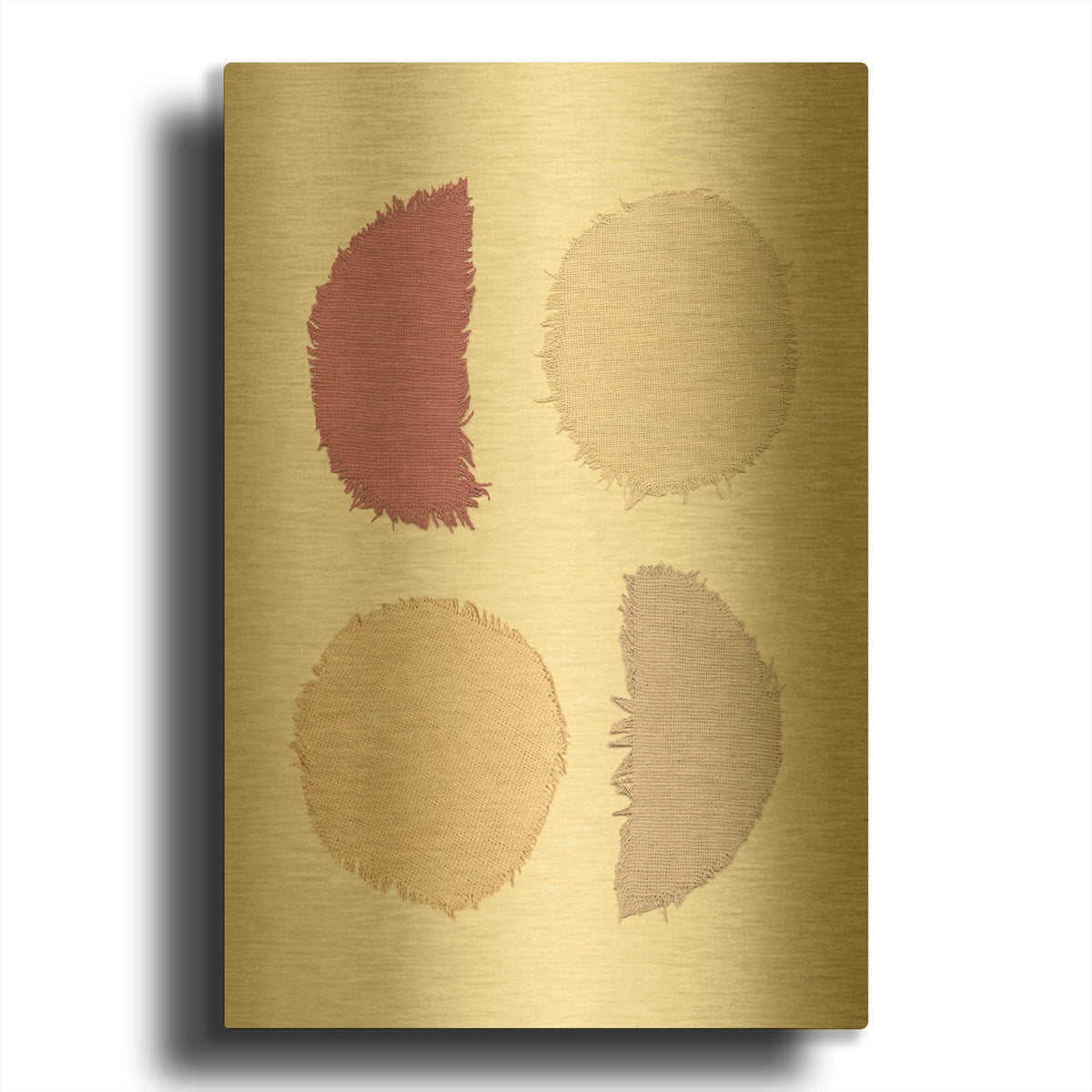 'Mesa Designs 4' By Piper Rhue Gold Metal Wall Art
