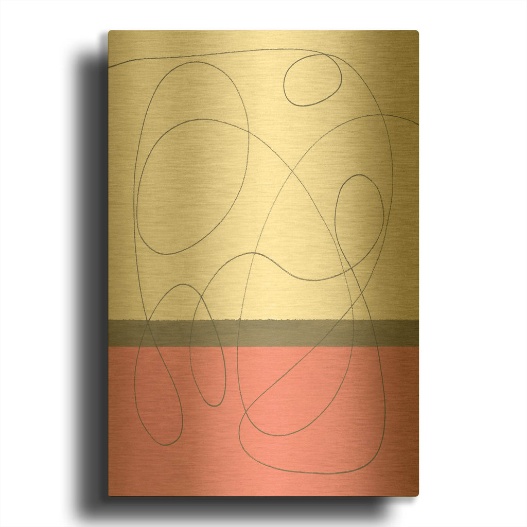 'Neapolitan 1' By Piper Rhue Gold Metal Wall Art