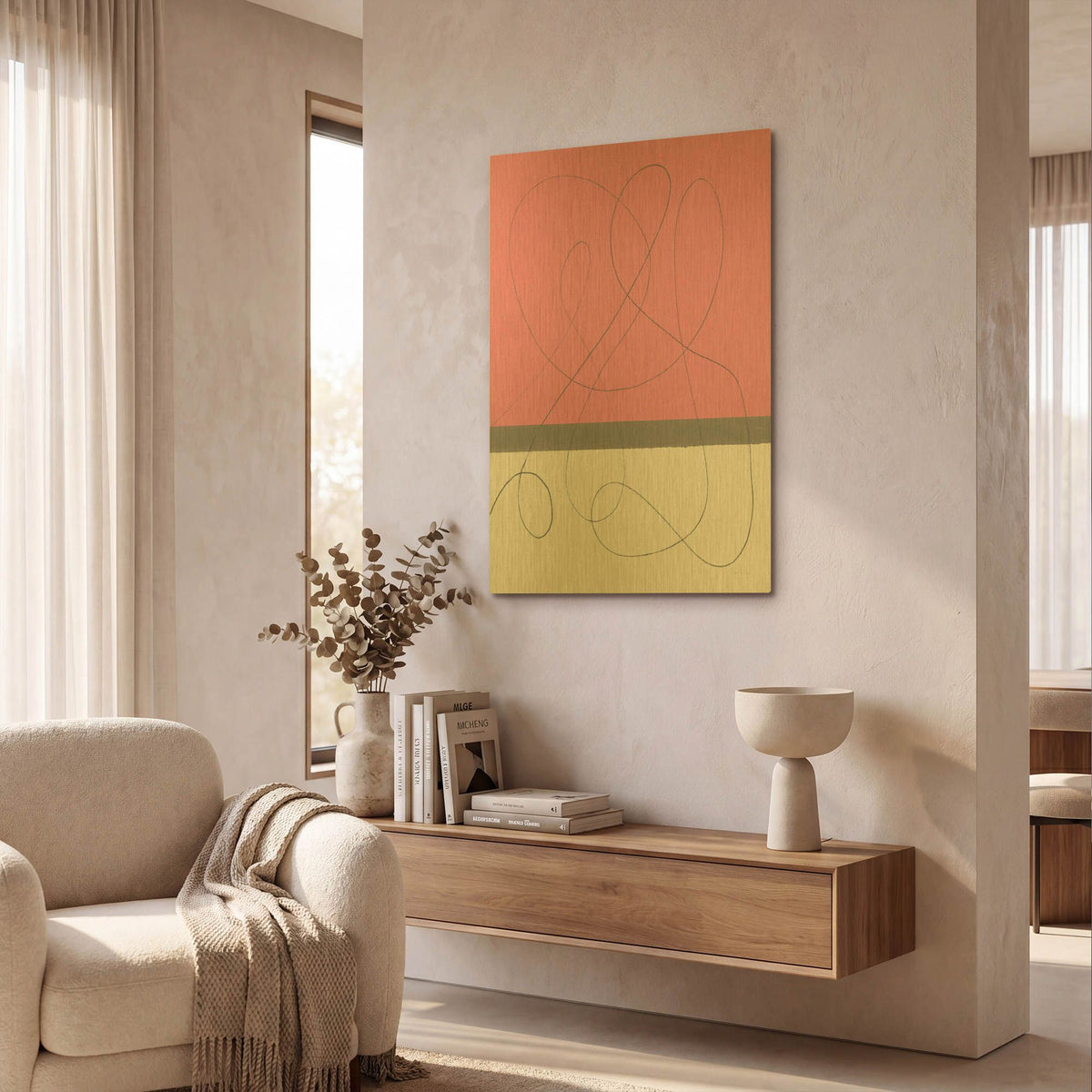 'Neapolitan 2' By Piper Rhue Gold Metal Wall Art