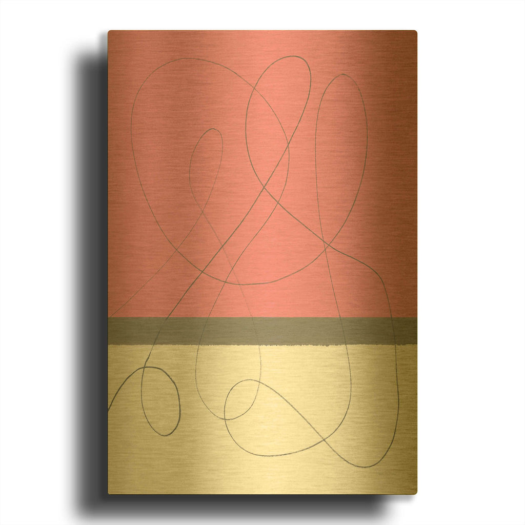 'Neapolitan 2' By Piper Rhue Gold Metal Wall Art