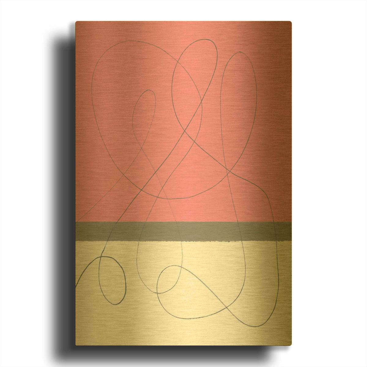 'Neapolitan 2' By Piper Rhue Gold Metal Wall Art
