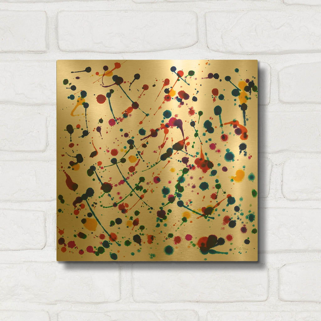 'Party Lights' By Piper Rhue Gold Metal Wall Art