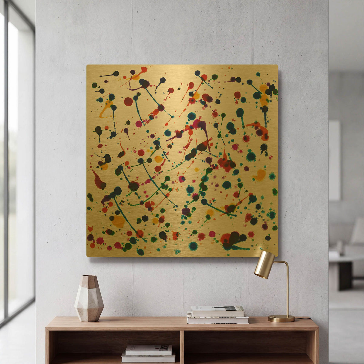 'Party Lights' By Piper Rhue Gold Metal Wall Art