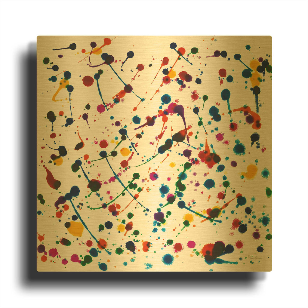 'Party Lights' By Piper Rhue Gold Metal Wall Art