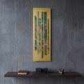'Ribbons of Jewels 2' By Piper Rhue Gold Metal Wall Art
