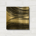 'Swirl 2 BW' By Piper Rhue Gold Metal Wall Art