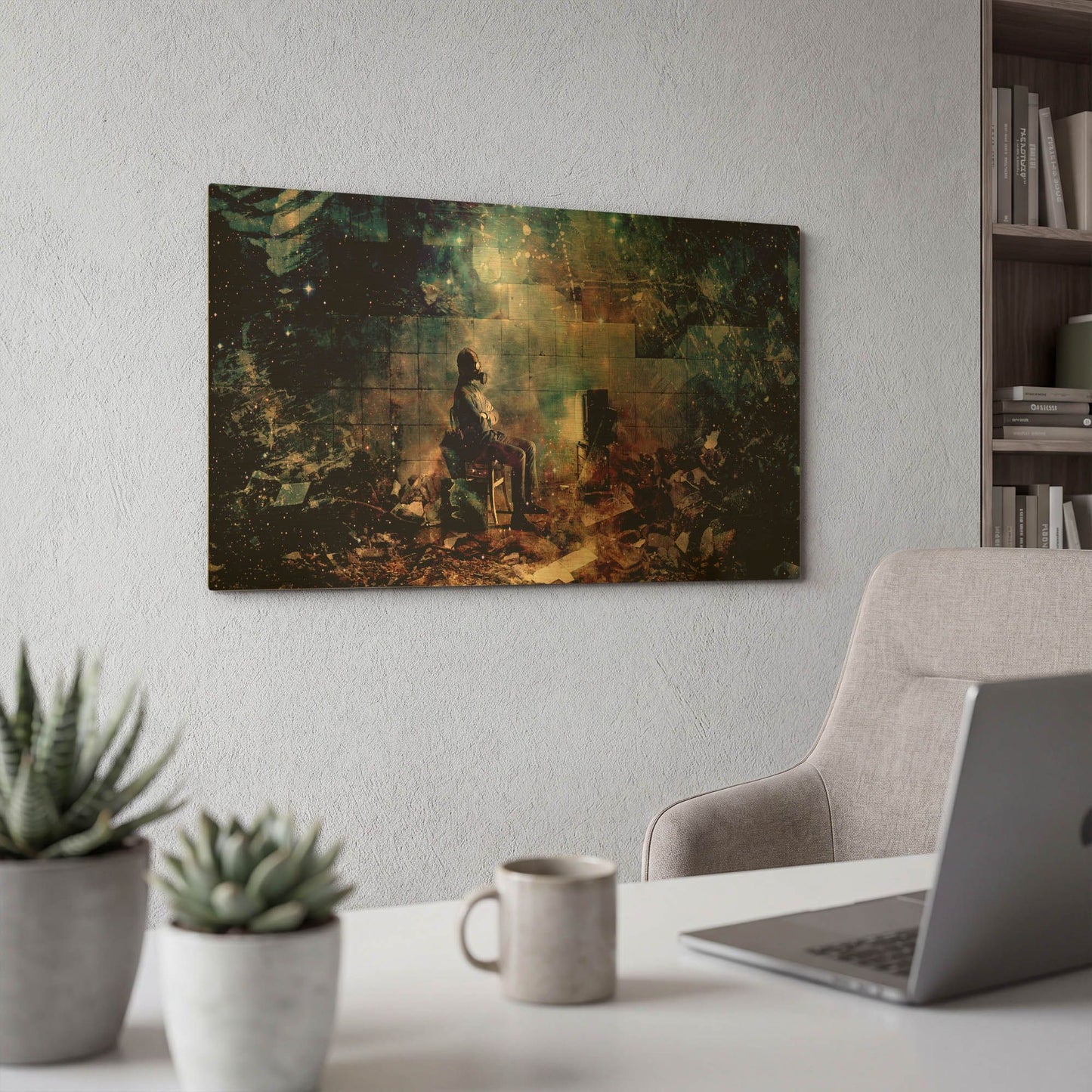 'The Noble Lie' By Mario Sanchez Nevado Gold Metal Wall Art