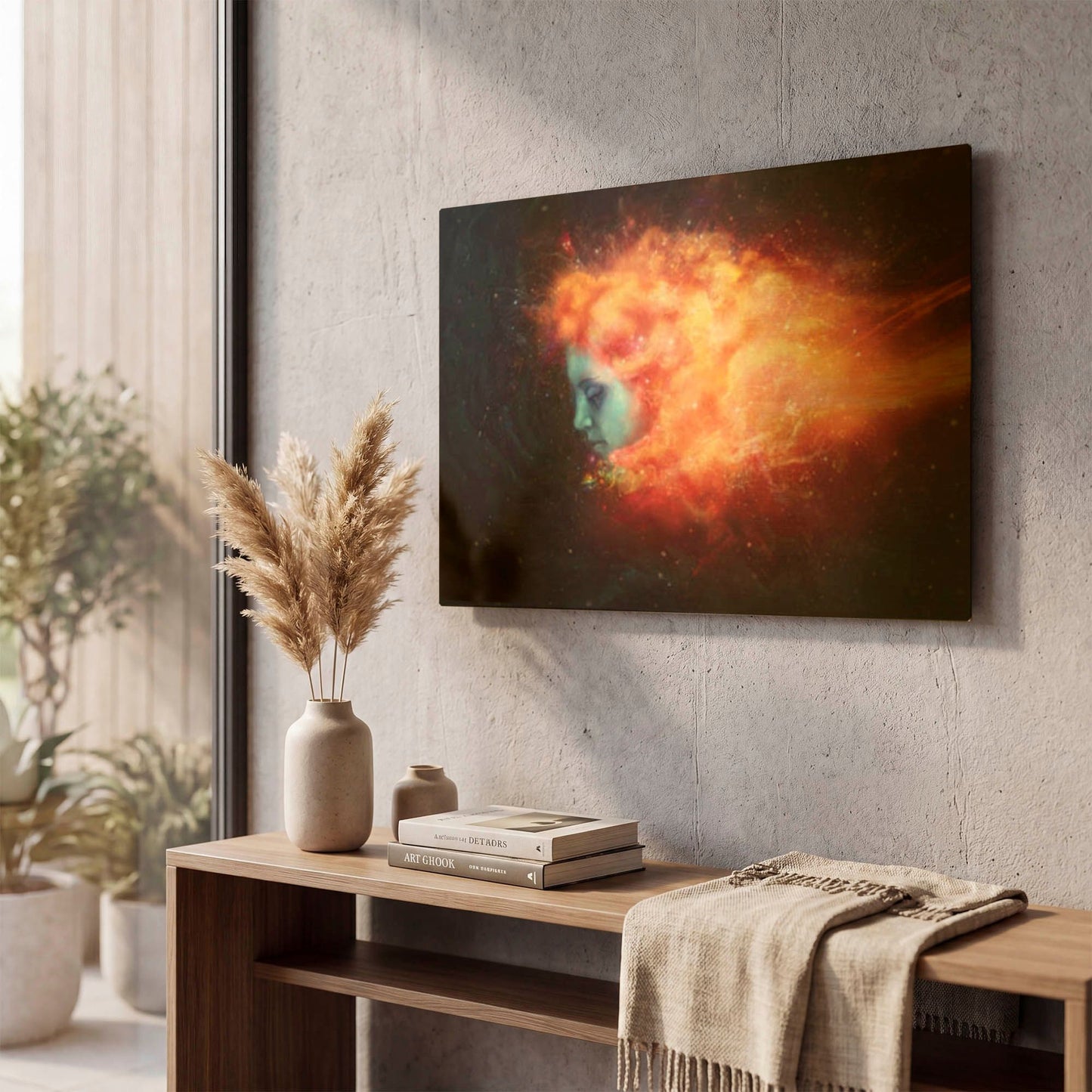 'Trance' By Mario Sanchez Nevado Gold Metal Wall Art