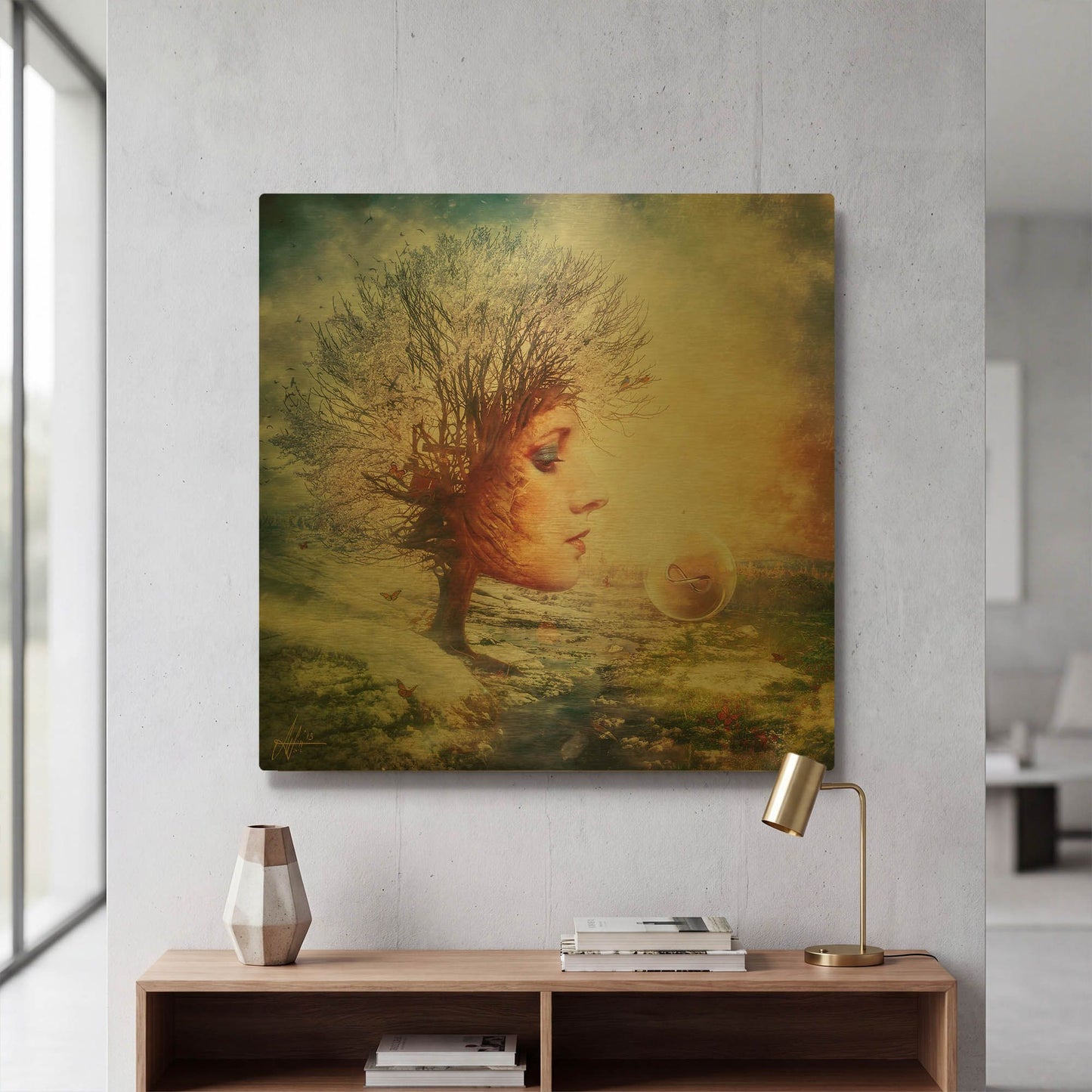 'Treasure' By Mario Sanchez Nevado Gold Metal Wall Art