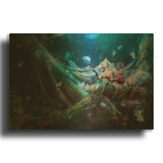 'Unravel' By Mario Sanchez Nevado Gold Metal Wall Art