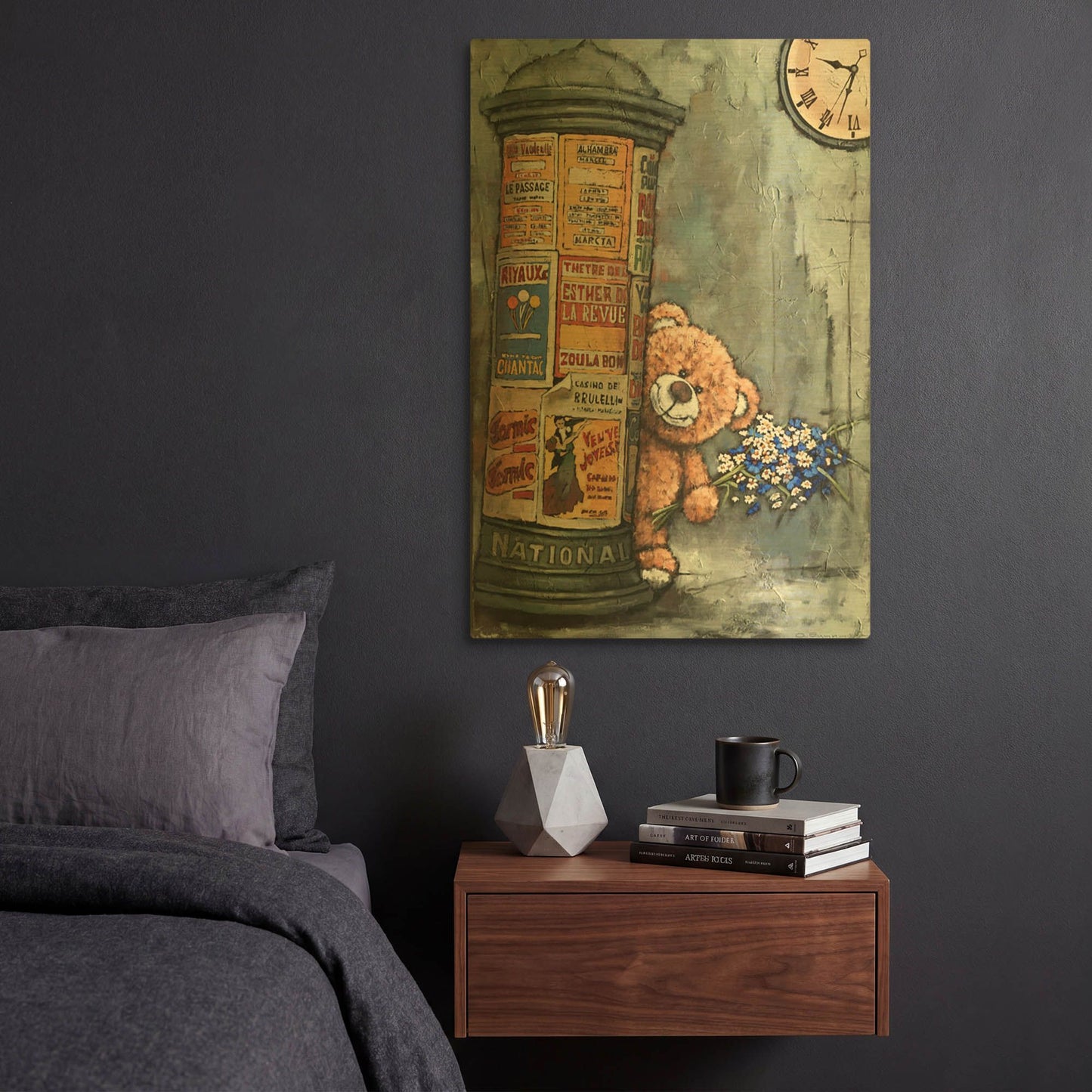 'Rendezvous' By Alexander Gunin Gold Metal Wall Art