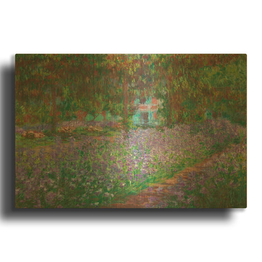 'The Artist' By Claude Monet Gold Metal Wall Art