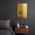 'A Leaf's Journey' By r3darch0n Gold Metal Wall Art