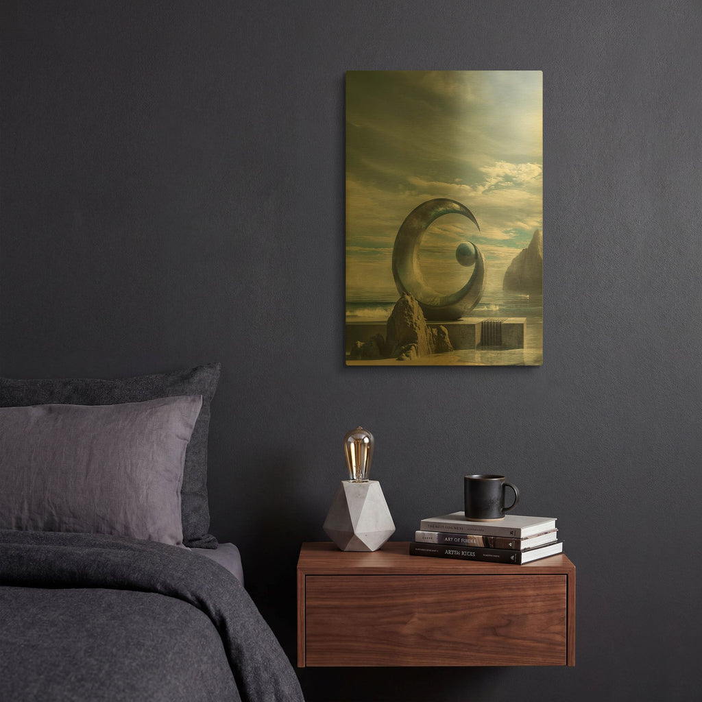 'Aspiration' By r3darch0n Gold Metal Wall Art