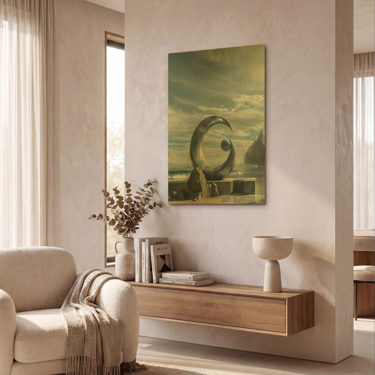 'Aspiration' By r3darch0n Gold Metal Wall Art