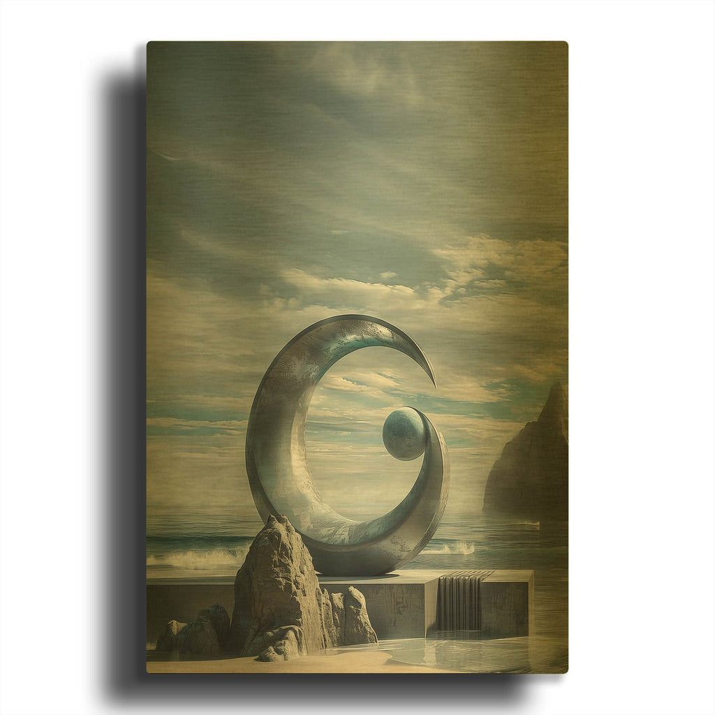 'Aspiration' By r3darch0n Gold Metal Wall Art
