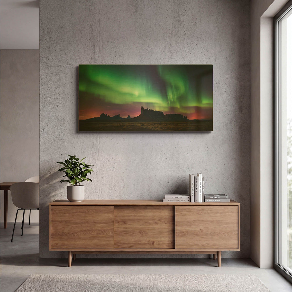 'Aurora Sahara' By r3darch0n Gold Metal Wall Art