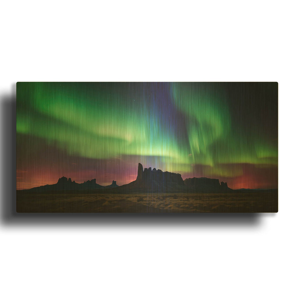 'Aurora Sahara' By r3darch0n Gold Metal Wall Art