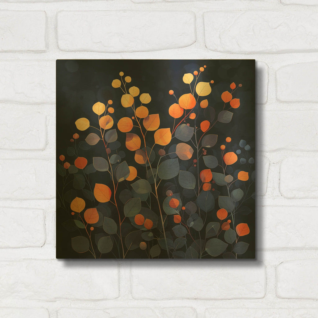 'Autumn Dreams of Night' By r3darch0n Gold Metal Wall Art