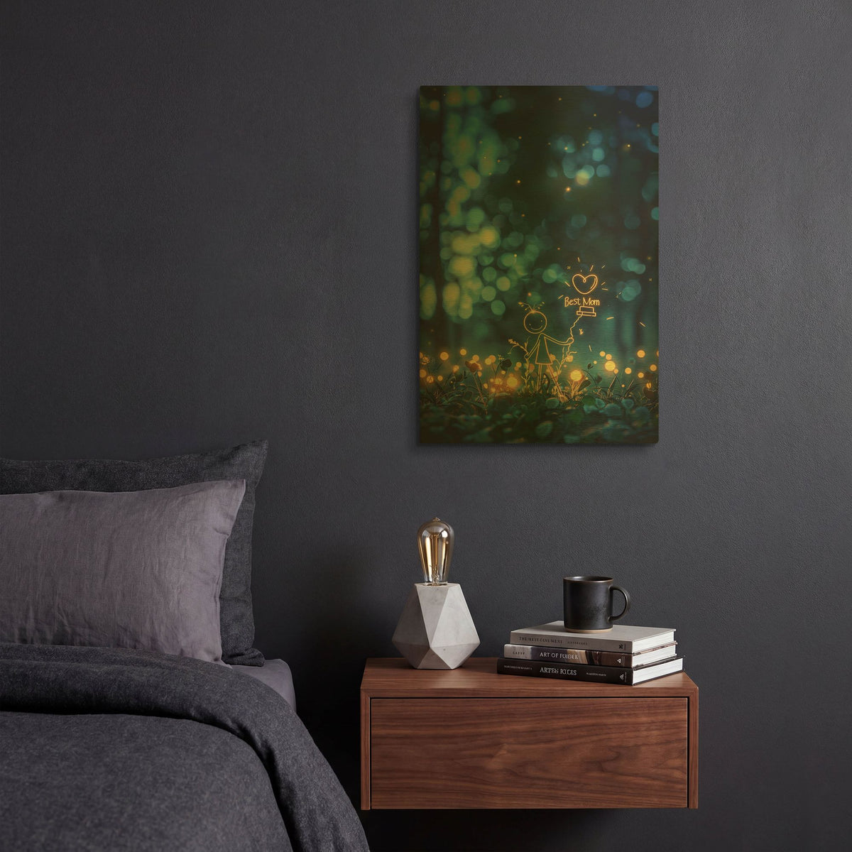 'Best Mom' By r3darch0n Gold Metal Wall Art