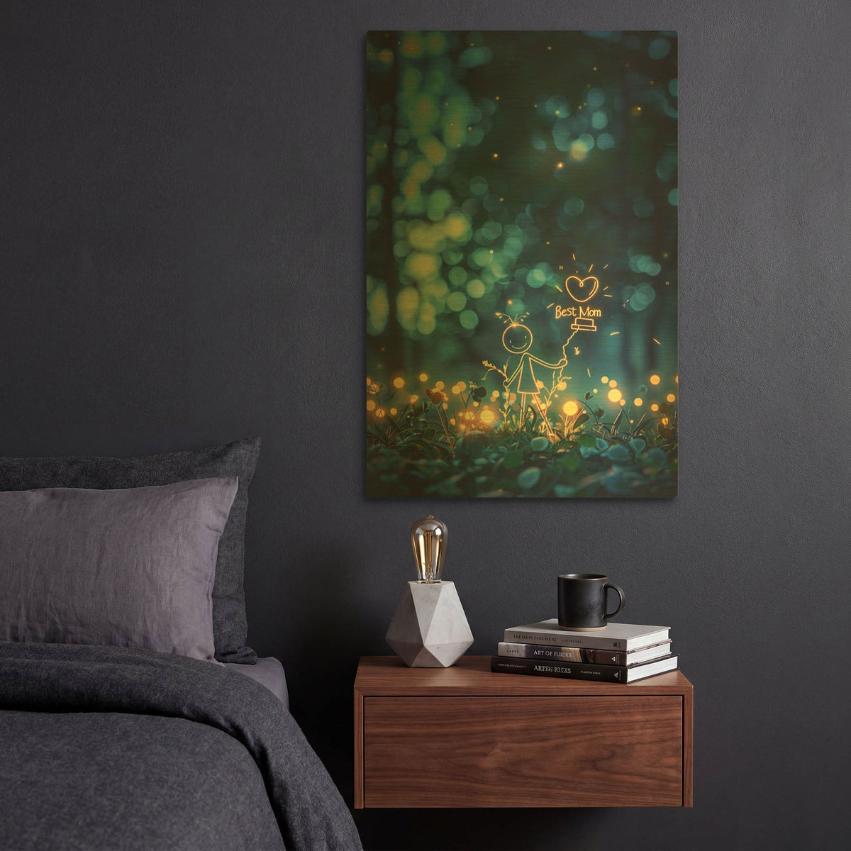 'Best Mom' By r3darch0n Gold Metal Wall Art