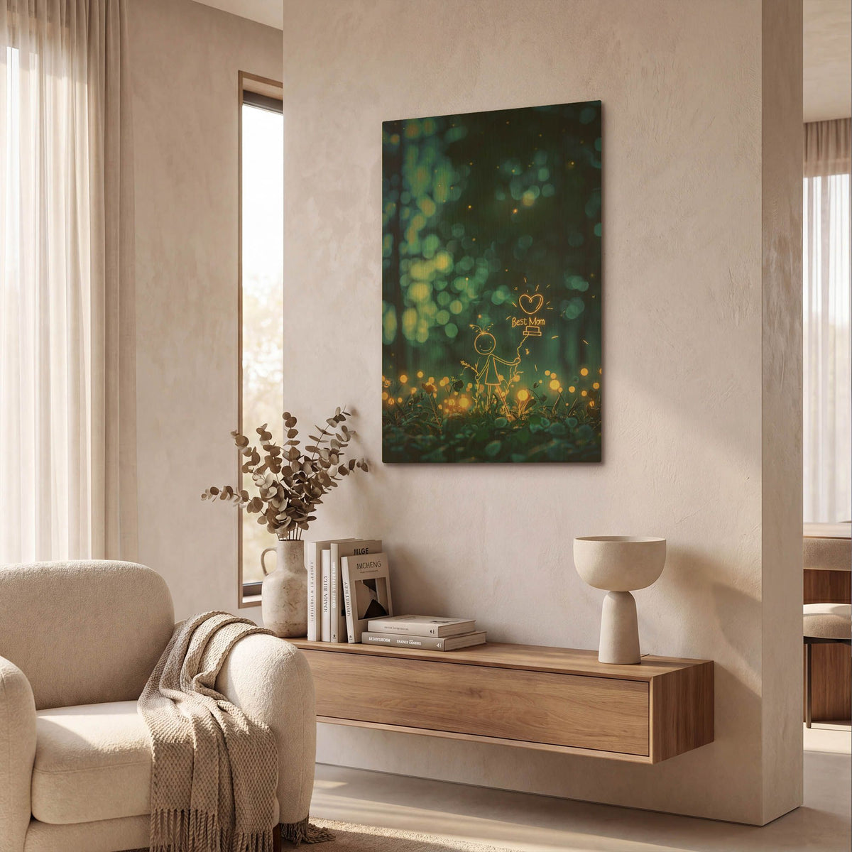 'Best Mom' By r3darch0n Gold Metal Wall Art