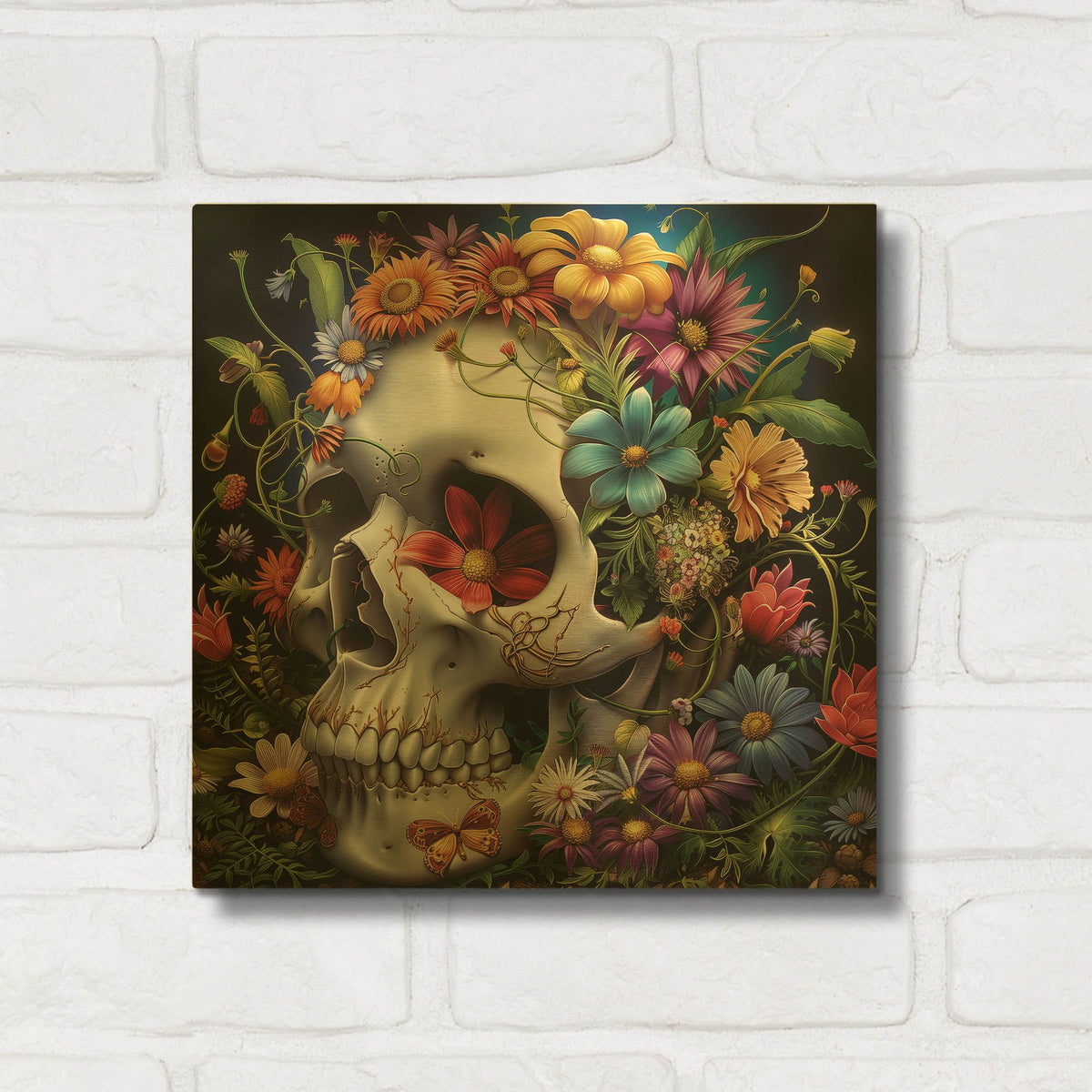 'Bloom of the Departed' By r3darch0n Gold Metal Wall Art