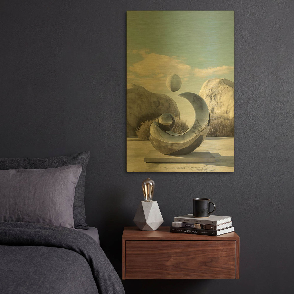 'Boldness' By r3darch0n Gold Metal Wall Art