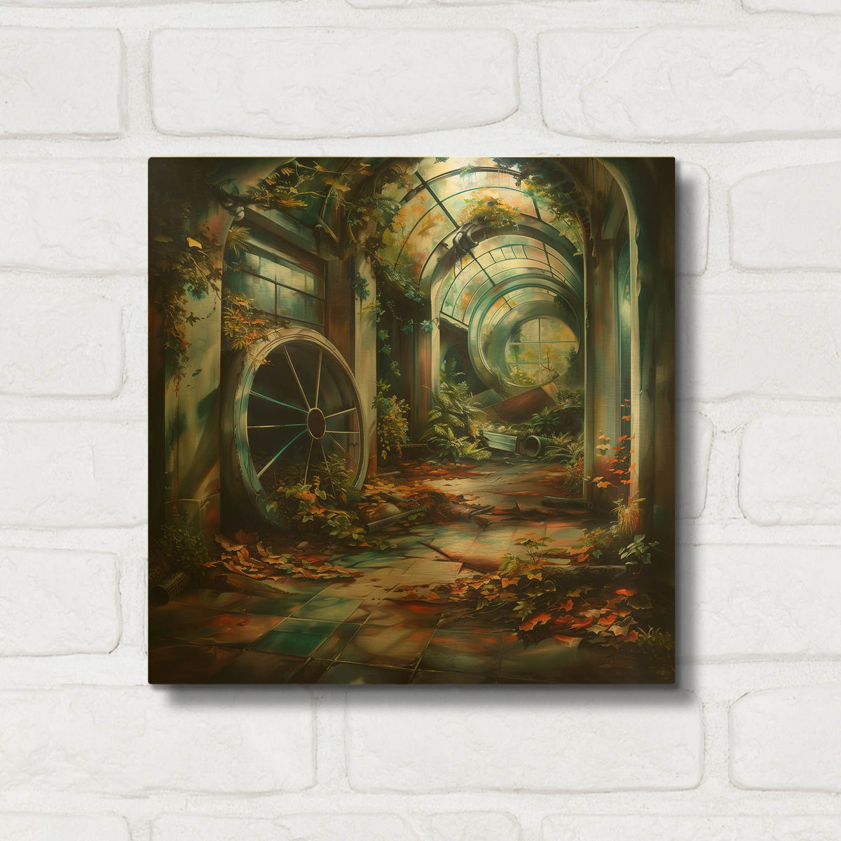 'Canopy of Solitude' By r3darch0n Gold Metal Wall Art