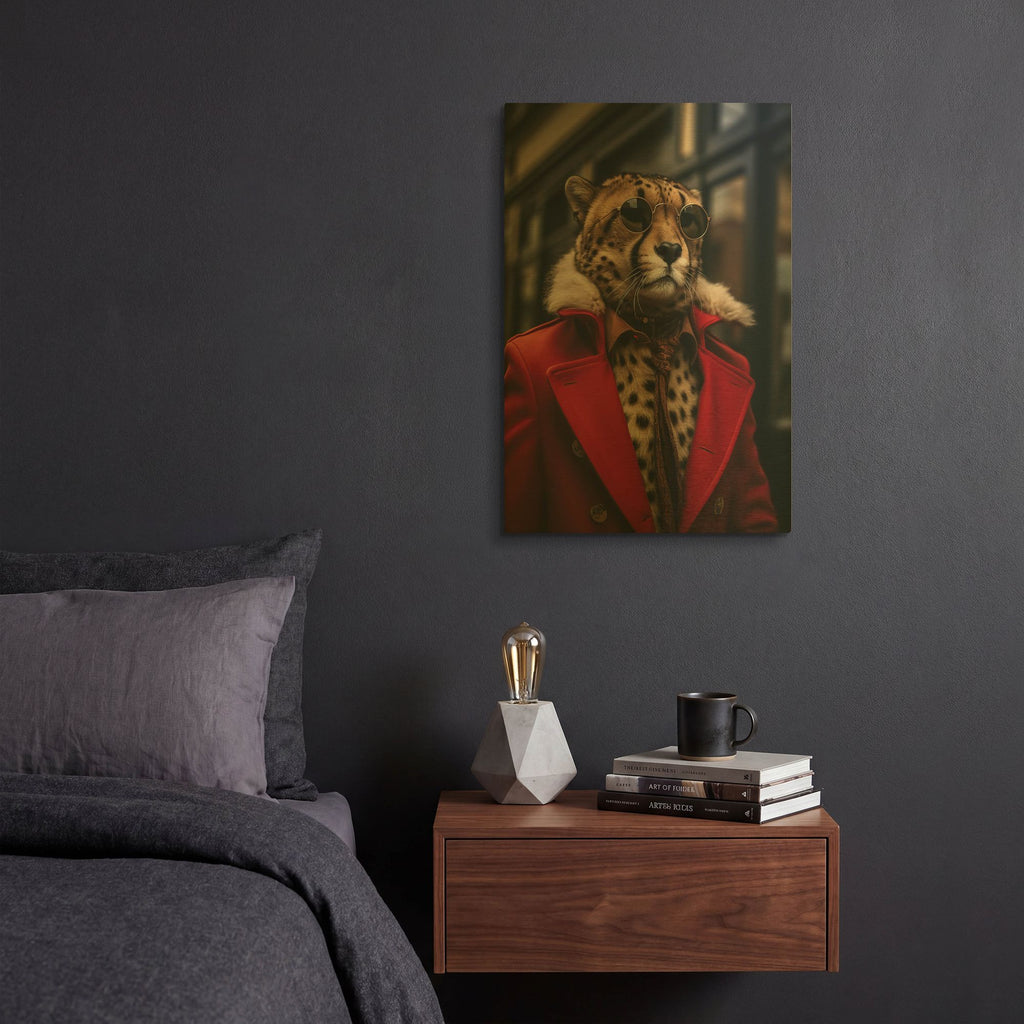 'Cheetah Chic' By r3darch0n Gold Metal Wall Art
