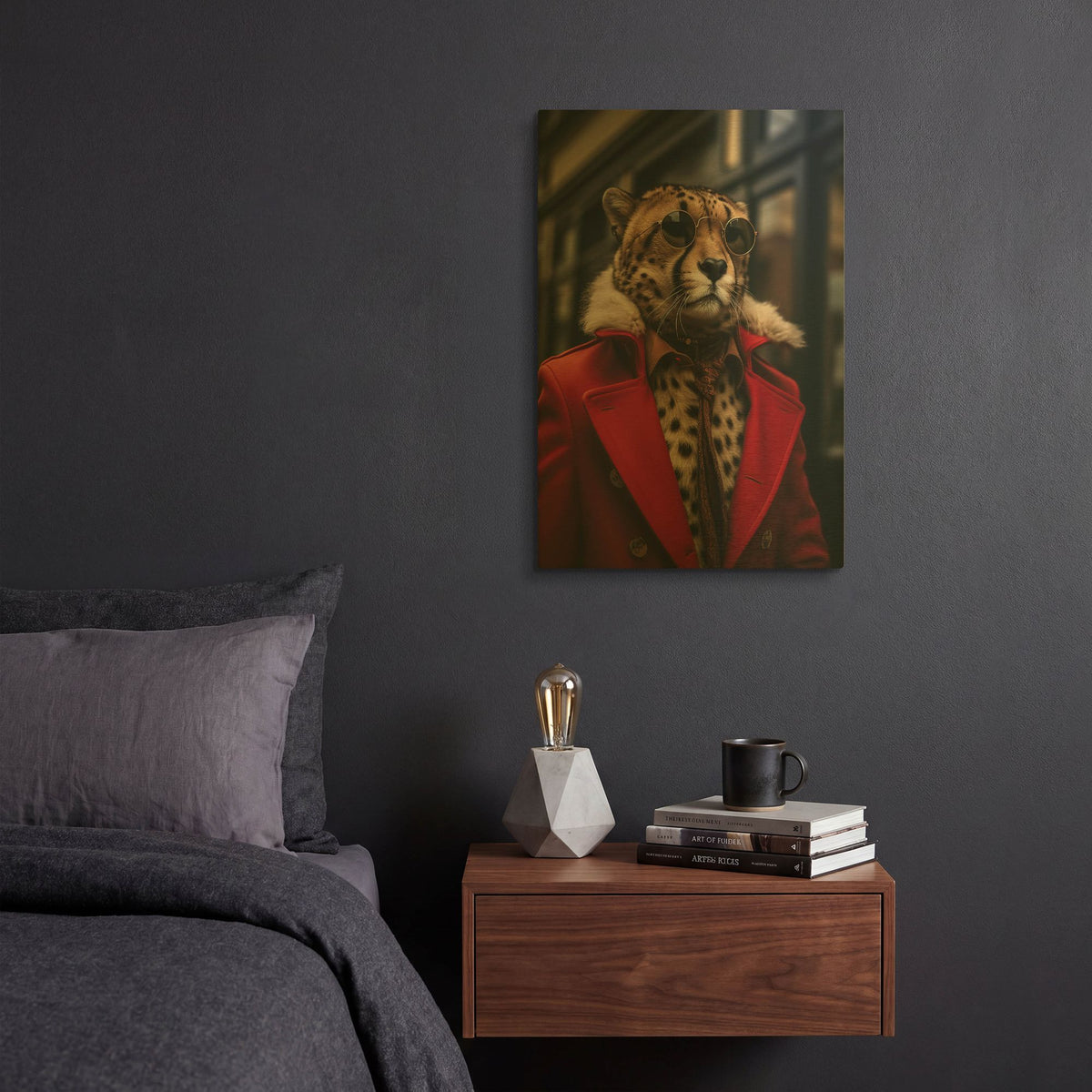 'Cheetah Chic' By r3darch0n Gold Metal Wall Art
