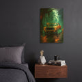 'Classic Scare Tactics' By r3darch0n Gold Metal Wall Art