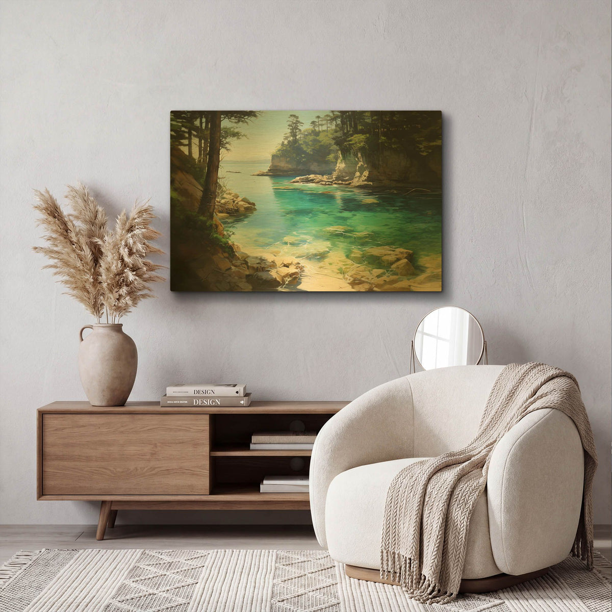 'Clear Water' By r3darch0n Gold Metal Wall Art