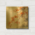 'Cliffside Foliage' By r3darch0n Gold Metal Wall Art