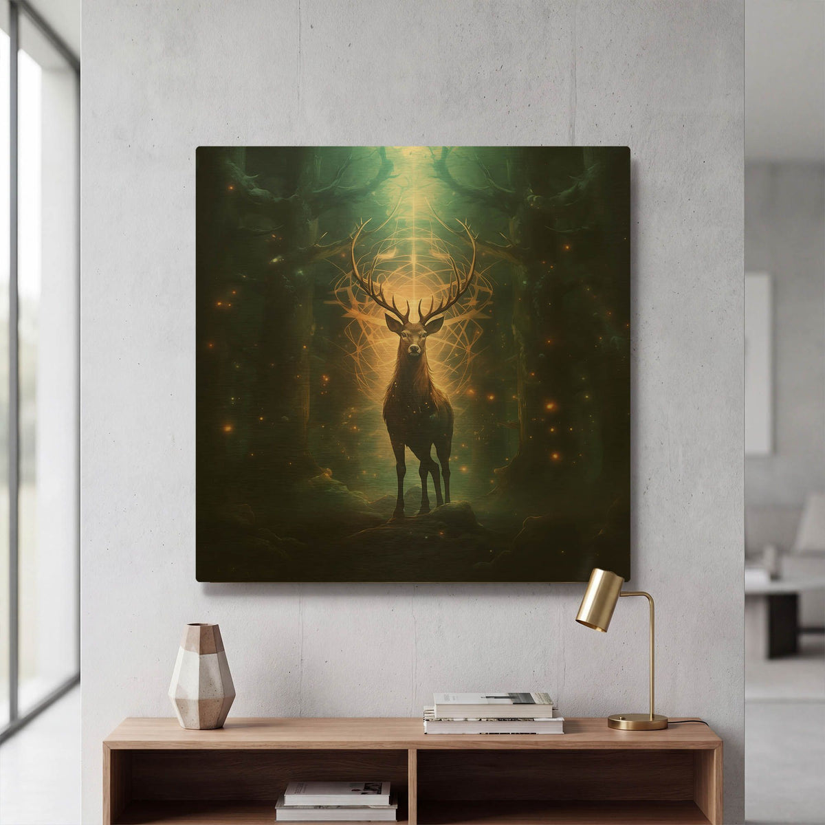 'Constellation Sentinel' By r3darch0n Gold Metal Wall Art