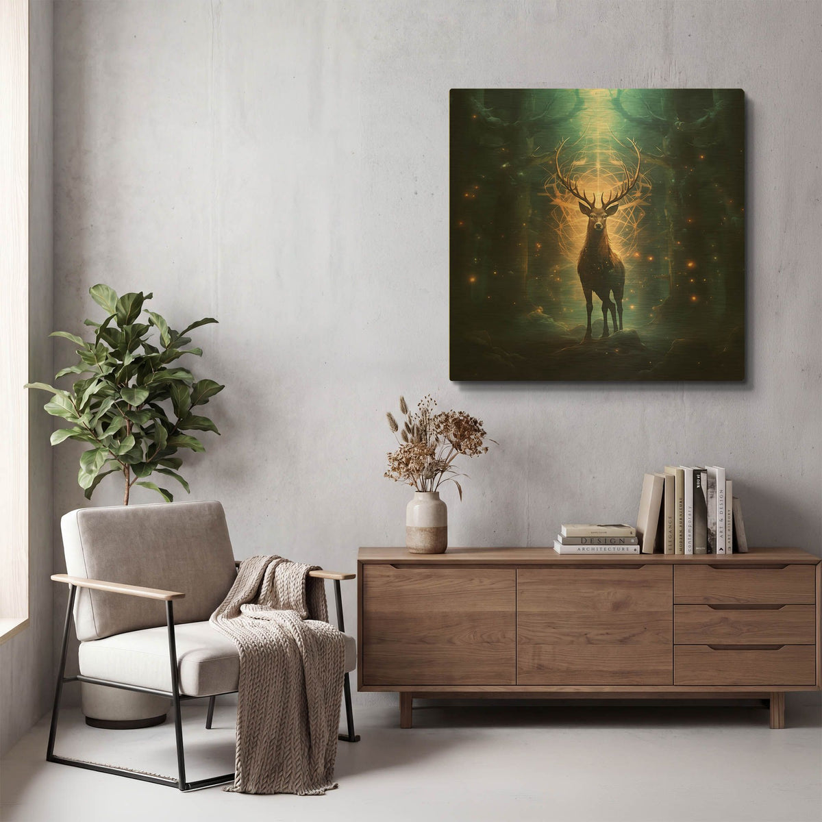 'Constellation Sentinel' By r3darch0n Gold Metal Wall Art