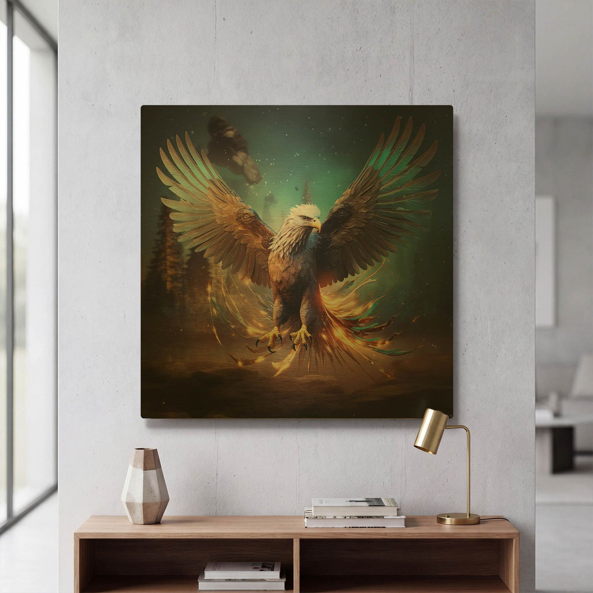 'Constellations Heir' By r3darch0n Gold Metal Wall Art