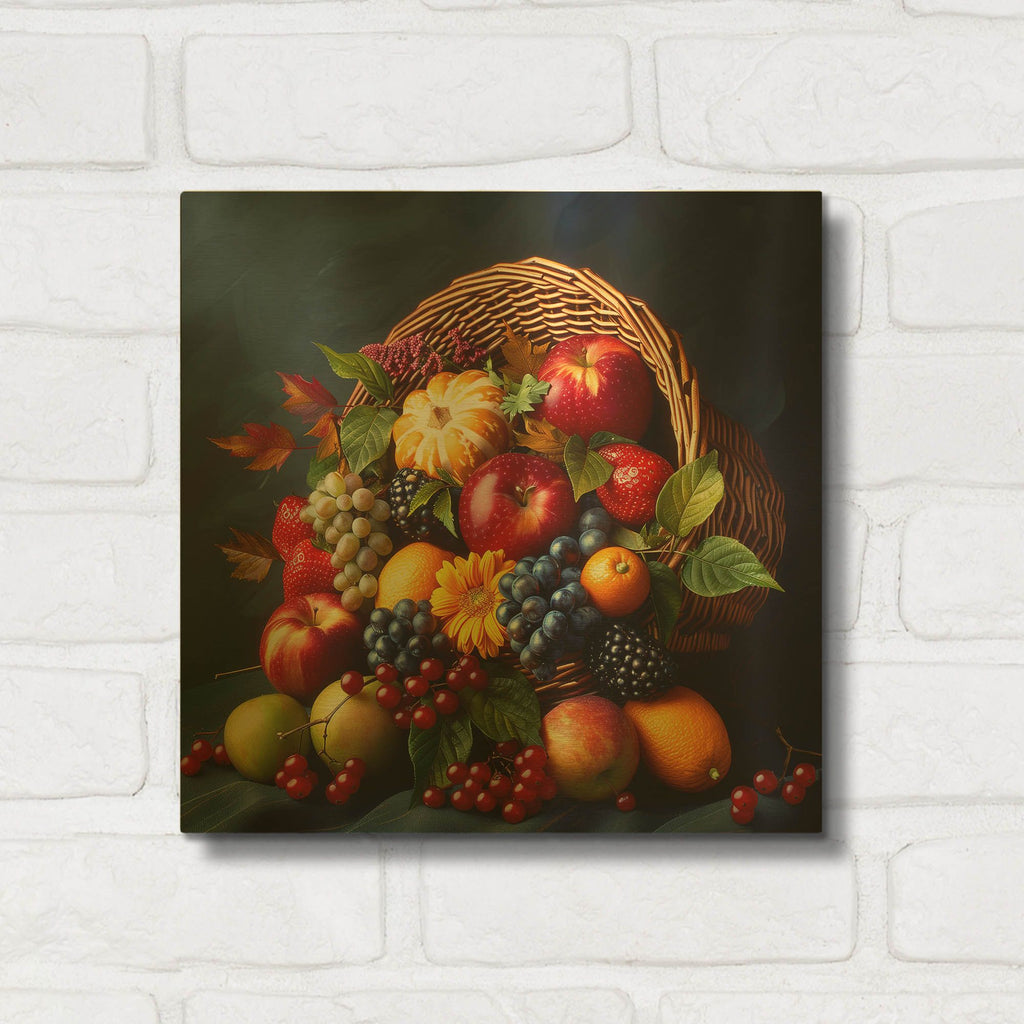 'Cornucopia' By r3darch0n Gold Metal Wall Art
