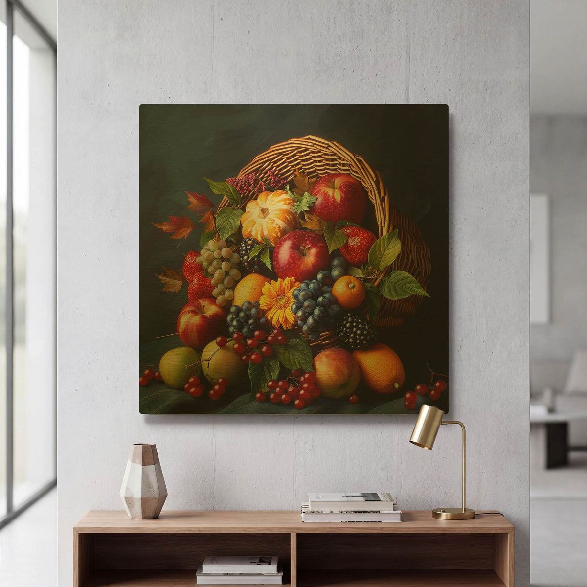 'Cornucopia' By r3darch0n Gold Metal Wall Art