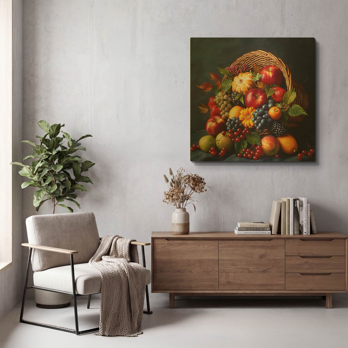 'Cornucopia' By r3darch0n Gold Metal Wall Art