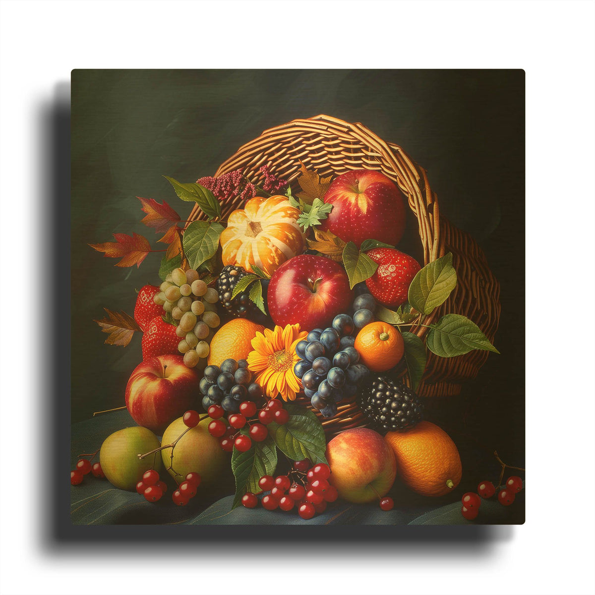 'Cornucopia' By r3darch0n Gold Metal Wall Art