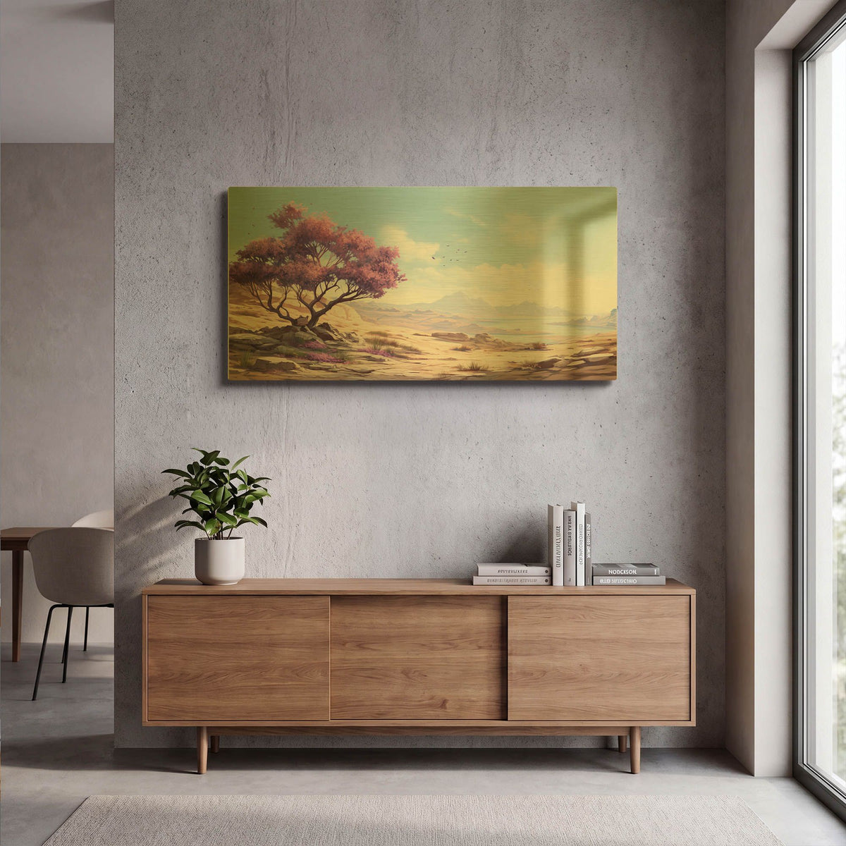 'Desert Flower' By r3darch0n Gold Metal Wall Art