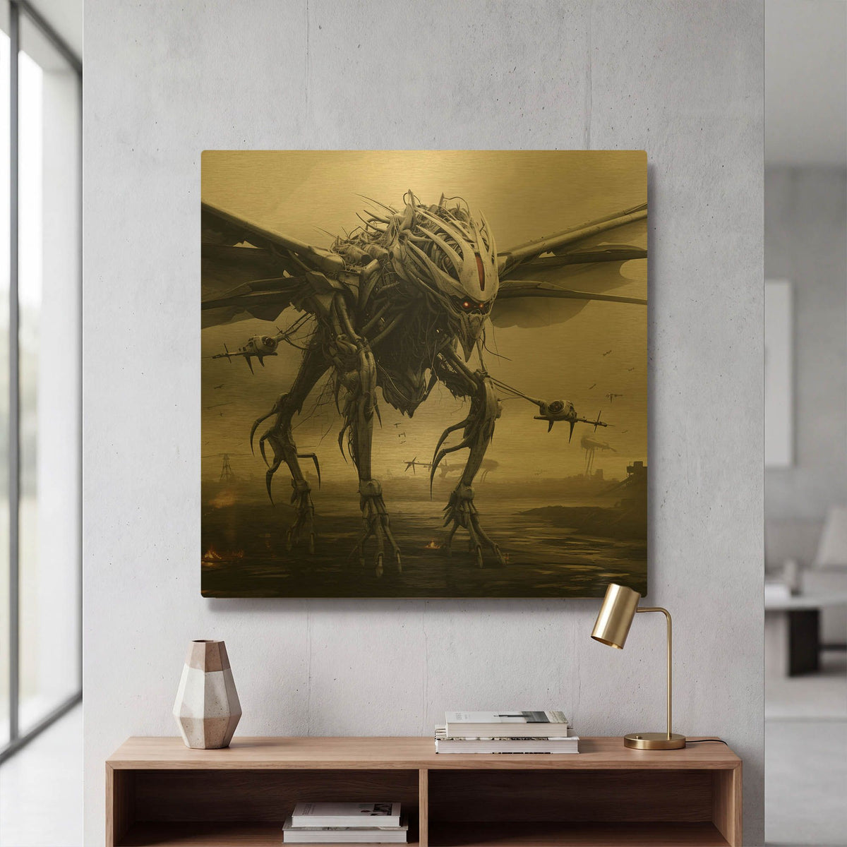 'Dread Horizon' By r3darch0n Gold Metal Wall Art