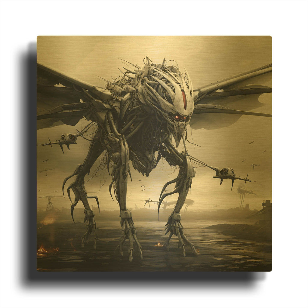 'Dread Horizon' By r3darch0n Gold Metal Wall Art
