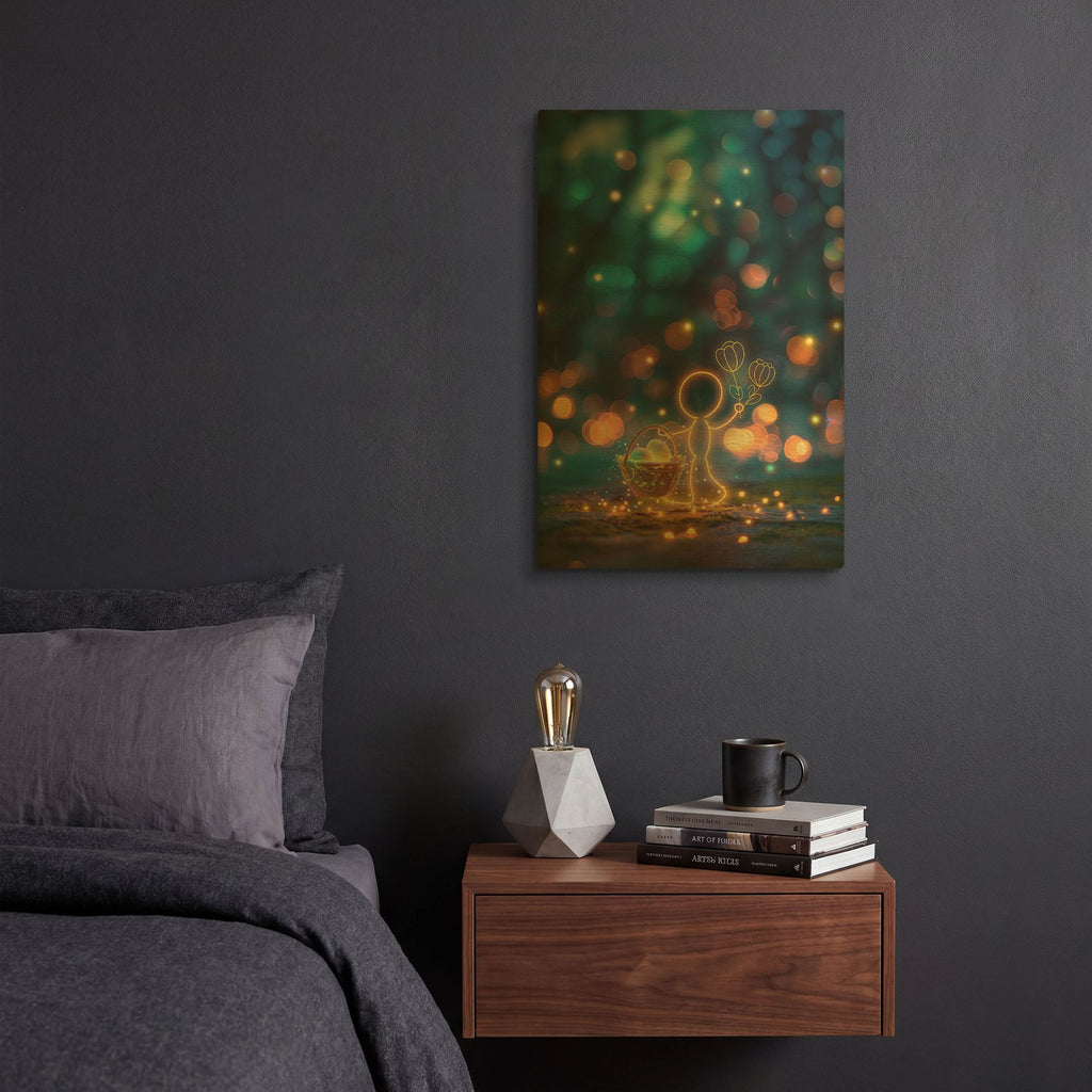 'Easter' By r3darch0n Gold Metal Wall Art