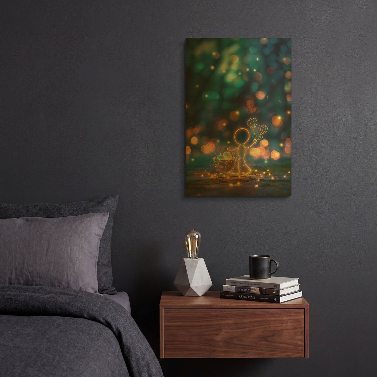 'Easter' By r3darch0n Gold Metal Wall Art