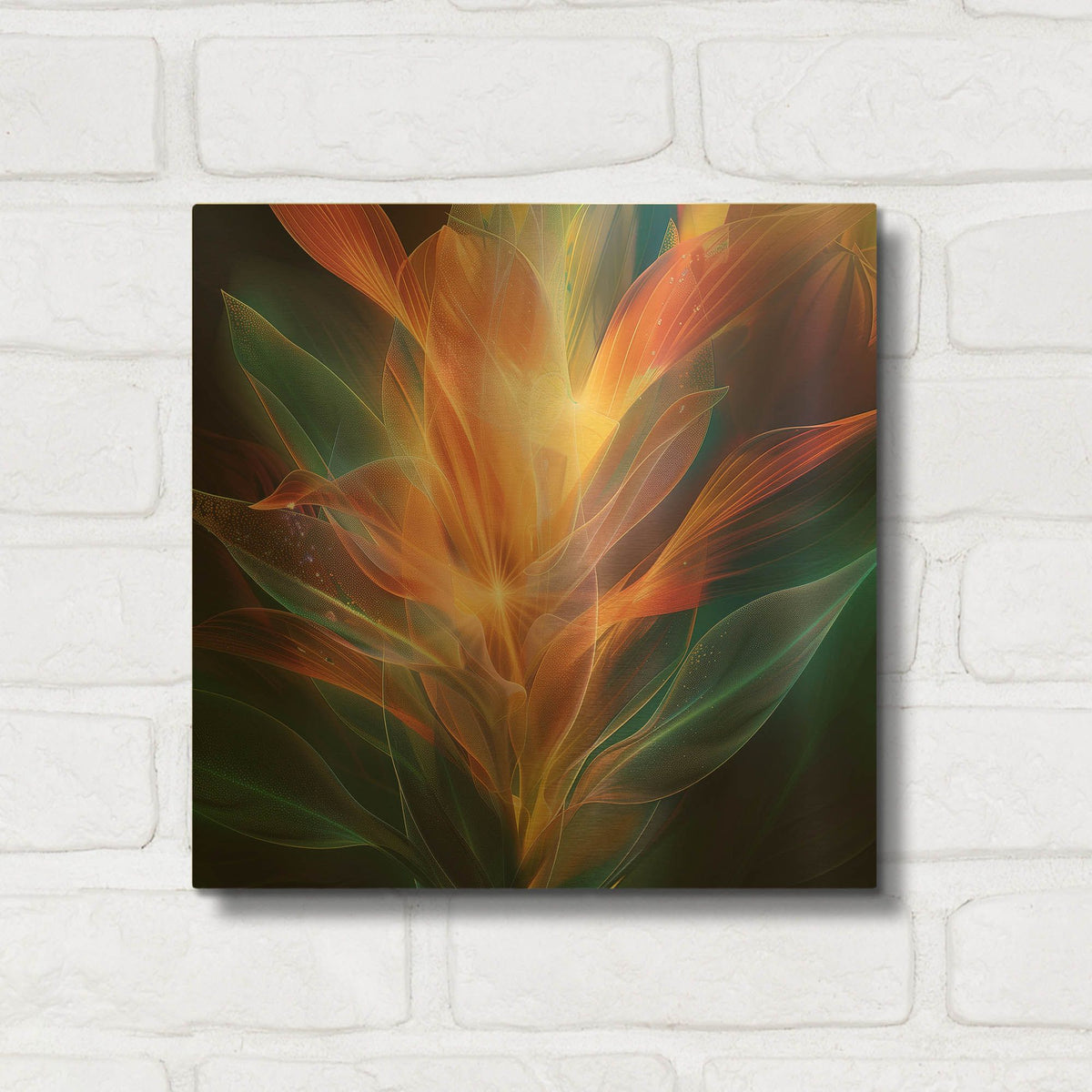 'Ephemeral Grace' By r3darch0n Gold Metal Wall Art