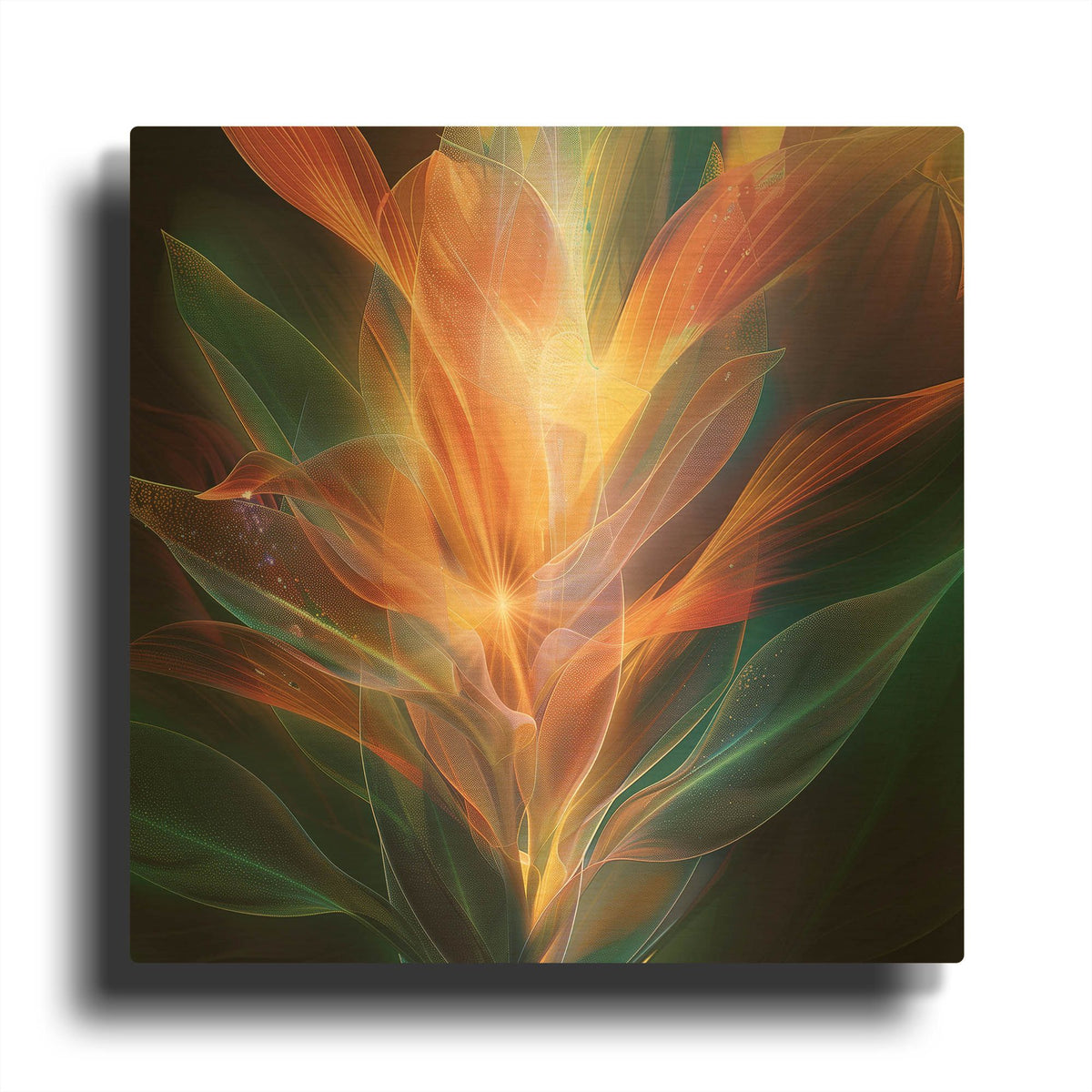 'Ephemeral Grace' By r3darch0n Gold Metal Wall Art